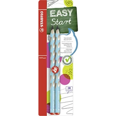 Image de Stabilo Easygraph Crayon d&#039;écriture pour droitier bleu