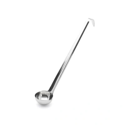 Afbeelding van De Buyer Uitlooppollepel uit één stuk van roestvrij staal Lengte 28 cm Zilver