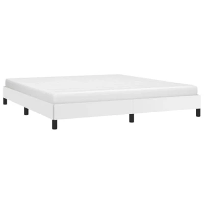 Afbeelding van vidaXL Bedframe, wit, 160 x 200 cm, kunstleer