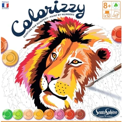 Afbeelding van SentoSphère Colorizzy Schilder op Nummer Savanne Dieren