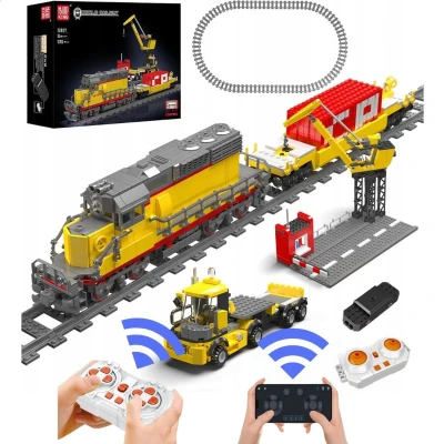 Afbeelding van MouldKing 12027s Diesel Locomotief 1170 onderdelen RC bouwset lego compatibel