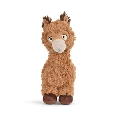 Afbeelding van NICI Alpaca 48602 pluche dier Al Paka Green 20 cm lichtbruin