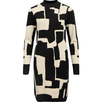 Afbeelding van Object Objray Gebreide jurk, Dames, Maat: Medium, Black