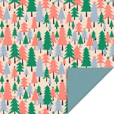 Afbeelding van House Of Products Tree Graphic Inpakpapier 70 Cm X 3 Meter Beige