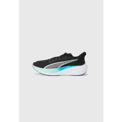 Afbeelding van Puma Darter PRO Unisex Hardloopschoenen voor op de weg black/silvercoloured/mint melt/speed blue, Maat: 44, Black/silver/coloured/mint blue