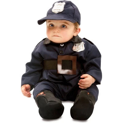 Afbeelding van Kostuums voor Baby&#039;s My Other Me Blauw Politie (4 Onderdelen) Maat 12 24 Maanden