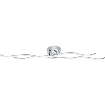 Afbeelding van EGLO Roncade Wand/Plafondlamp 1 Lichts Chroom Wit