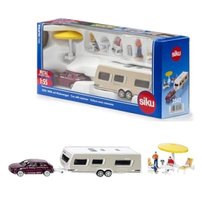 Afbeelding van Siku 2542 Auto Met Caravan