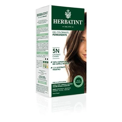 Afbeelding van Herbatint 5N Lichtkastanje 100% biologische, permanente vegan haarkleuring Met 8 plantenextracten 150 ml