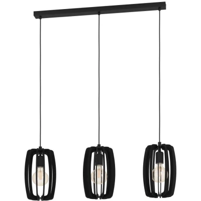 Afbeelding van EGLO Bajazzara Hanglamp E27 89 cm Zwart