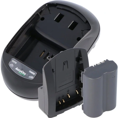 Afbeelding van AccuCell Set lader en batterij geschikt voor Canon BP 511, 508