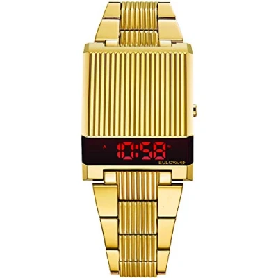 Afbeelding van Bulova Computron IP Gold Ref.97C110 horloge, Goud, armband, armband