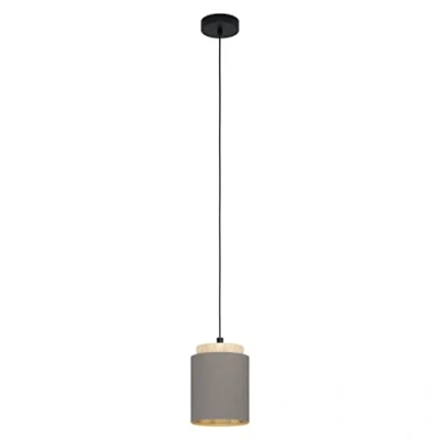 Afbeelding van EGLO Albariza Hanglamp E27 Ø 16 cm Zwart/Bruin/Goud