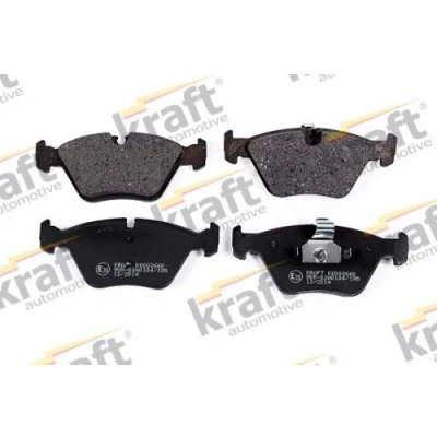 Afbeelding van KRAFT 6002660 Remblokkenset Geschikt voor slijtage waarschuwingscontact, Excl. waarschuwingscontact BMW: 3 Saloon, Touring, Coupe