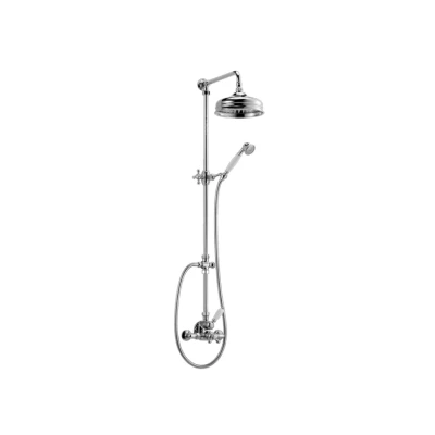 Afbeelding van Huber Croisette Douchecombinatie 20cm Goud 590.CS21H.AG