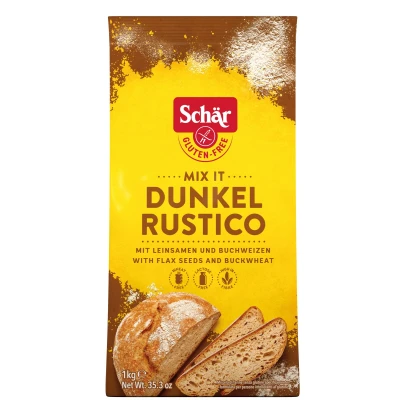 Afbeelding van Schär Mix it Dunkel Rustico Glutenvrij Broodmix 1kg