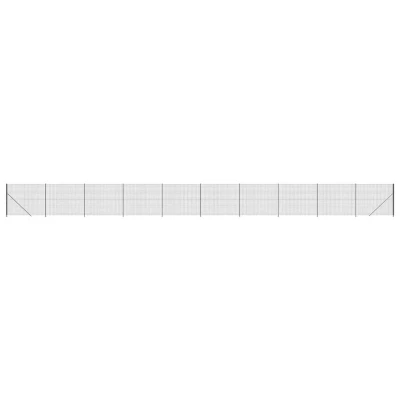 Afbeelding van vidaXL Draadgaashek met flens 1,6x25 m antracietkleurig
