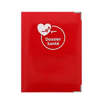 Afbeelding van Color pop® gezondheidsetui, gemaakt in Frankrijk, orden, vitale kaart, voorwerpen, ziektebladeren, 15,8 x 11,7 0,4 cm, Rood, cm