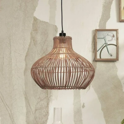 Afbeelding van GOOD&amp;MOJO Hanglamp Kalahari Rotan Ø42cm Bruin