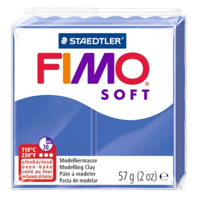 Image de Staedtler pâte a modeler fimo soft 56g bleu brillant