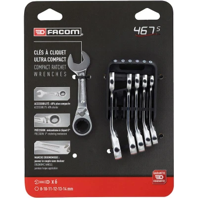 Afbeelding van Facom Ringsteeksleutelset kort 8 14 mm 467BS.JP6PB