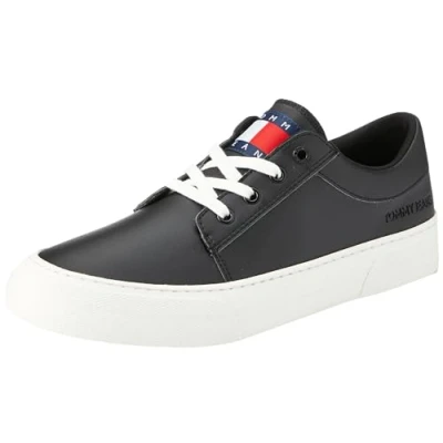 Afbeelding van Tommy Jeans Tjm Vulc. Skate Derby Ess Em0em01282 gevulkaniseerde sneakers voor heren, Zwart