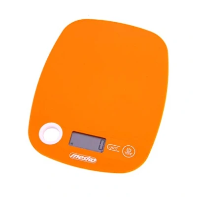 Image de Balance de Cuisine Numérique 5 kg Écran LCD Haute Précision Multifonction Mesko MS3159O Orange