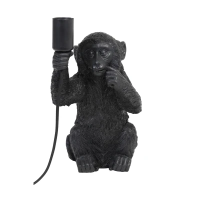 Afbeelding van Light &amp; Living Tafellamp MONKEY 20x19.5x34cm Zwart