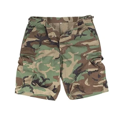Afbeelding van Mil Tec US Voorgewassen Ripstop Bermuda Shorts Woodland, Bos, XXL