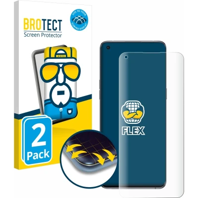 Afbeelding van BROTECT Screenprotector voor Oppo Find X5 Pro Folie Beschermfolie transparant volledig dekking (2 Stuks)