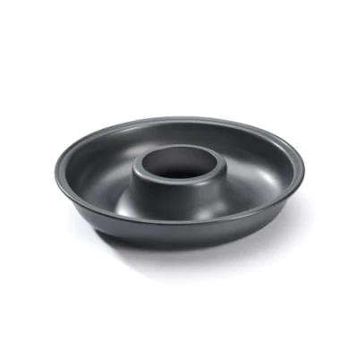 Afbeelding van De Buyer Savarin bakvorm van staal met antiaanbaklaag diameter 26,5 cm, hoogte 5,2 zwart