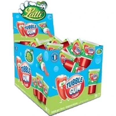 Afbeelding van Lutti Tubble Gum Cherry Tube 36x