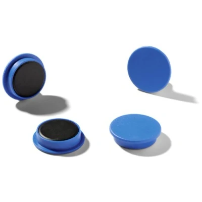 Afbeelding van Durable 470306 magneten (32 mm, 720p) 4 stuks blauw voor steekbord, koelkast