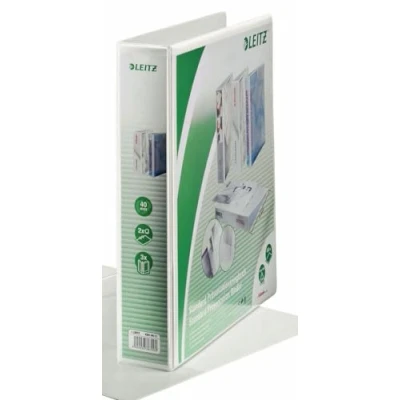 Image de Leitz classeur de présentation, a4 extra large, blanc, mécanisme à 2 anneaux d, largeur dos: 63 mm, diamètre desanneaux: 40
