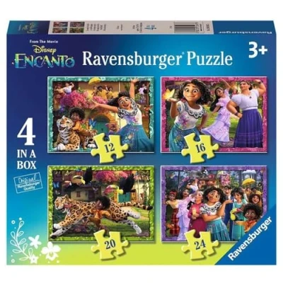 Afbeelding van Ravensburger Disney The Lion King 4in1box puzzel 12+16+20+24 stukjes kinderpuzzel
