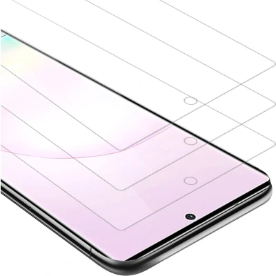 Afbeelding van Cadorabo 3x Screenprotector geschikt voor Samsung Galaxy NOTE 20 PLUS Beschermende Pantser Film in KRISTALHELDER Getemperd (Tempered) Display beschermend glas 9H hardheid met 3D Touch