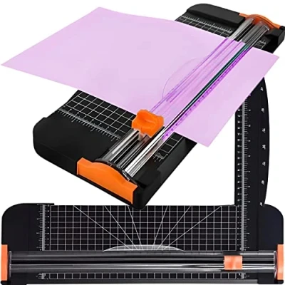 Afbeelding van Retoo A4 papiersnijder, plakboeksnijgereedschap, snijgereedschap voor papier, knutselpapier, karton, etiket, papier