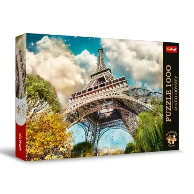 Afbeelding van Trefl Premium Plus Quality Odyssey Photo Puzzel: Eiffeltoren in Parijs, Frankrijk 1000 stukjes, unieke fotoserie, perfect op elkaar afgestemde stukken, voor volwassenen en kinderen vanaf 12 jaar