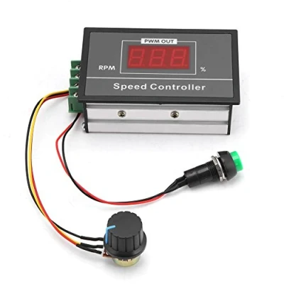 Afbeelding van Motorsnelheidsregelaar met startstopschakelaar DC 6 60 V, 12 V/24 V/36 V/48 V/30 A, PWM, naadloze regelaar (PWM), snelheid instelbaar