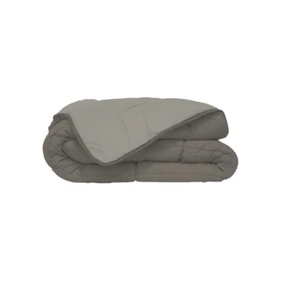 Afbeelding van POYET MOTTE Dekbed, tweekleurig, polyester, taupe/linnen, 240 x 260 cm, CALGARY