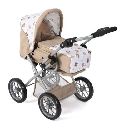 Afbeelding van Bayer Chic 2000® Leni 3 in 1 combi kinderwagen, beige beer, opvouwbaar, hoogte verstelbare handgreep 43 67 cm, draagtas, poppen tot 46 vanaf jaar