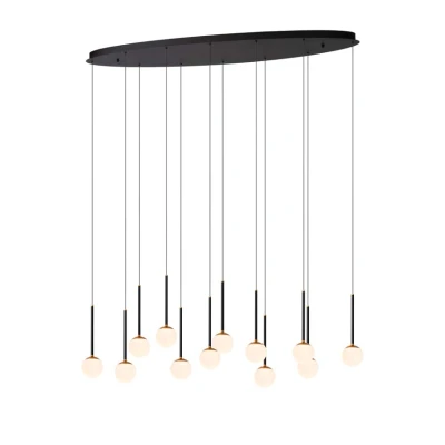 Afbeelding van Lucide CALINA Hanglamp LED Dimb. 12x7,7W 2700K Zwart