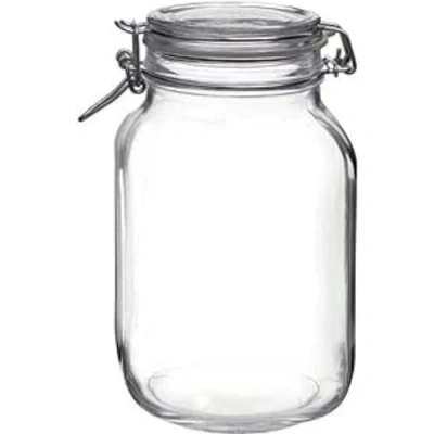 Afbeelding van Voedselopslagcontainer Bormioli Rocco fido Transparant Glas (3 L) (6 Stuks)