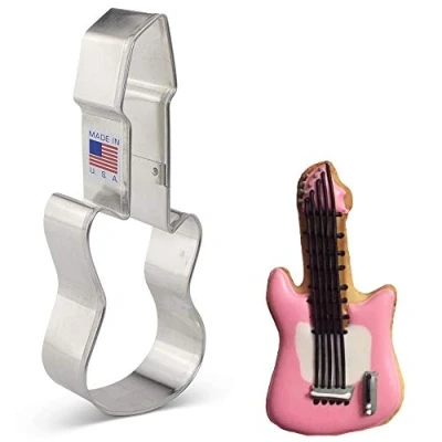 Afbeelding van Ann Clark Cookie Cutters Rock &#039;n Roll Elektrische gitaar uitsteker 13,4 cm
