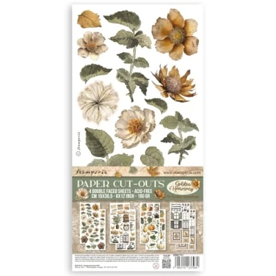 Afbeelding van Stamperia Golden Harmony Paper Cut outs (SBBCT01)