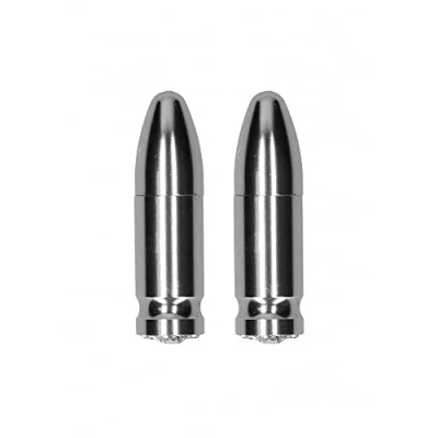 Afbeelding van Shots Ouch! Magnetische Tepelklemmen Diamond Bullet grey