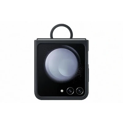 Afbeelding van Samsung Siliconen Back Cover met Ring Zwart Galaxy Z Flip 5