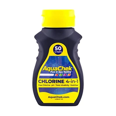 Afbeelding van Aquachek 4 in 1 Teststrips Blauw Zwembad Schoonmaak