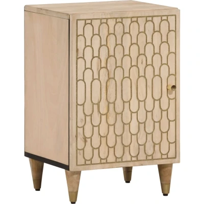Afbeelding van Badkamerkast 38x33x58 cm massief mangohout