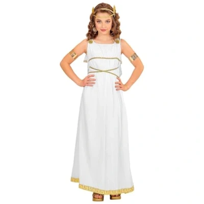 Afbeelding van Widmann Griekse &amp; Romeinse Oudheid Kostuum Godin Angelica Meisje Wit / Beige Maat 128 Carnavalskleding Verkleedkleding